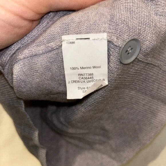 J. Crew FALL MUST HAVE dove gray Your Boyfriend's Cardigan wool sweate… - Picture 3 of 4